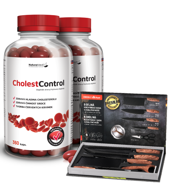 CholestControl ročné balenie a sada nožov ako darček